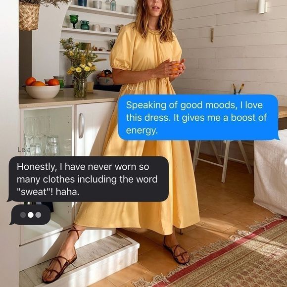 Mango Poplin Voluminous Dress Pockets New - Picture 9 of 9